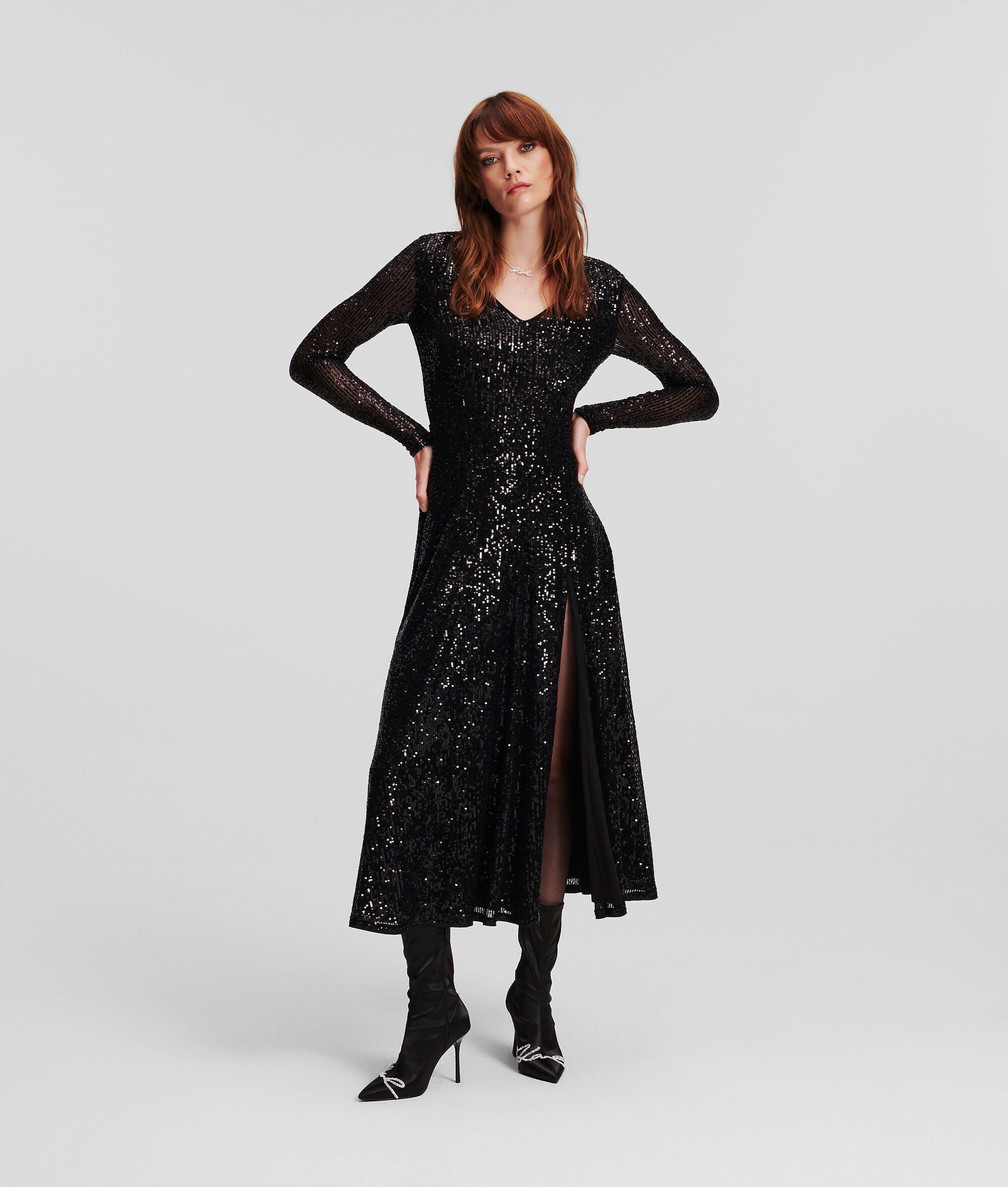 (image for) Concise SEQUIN MAXI DRESS